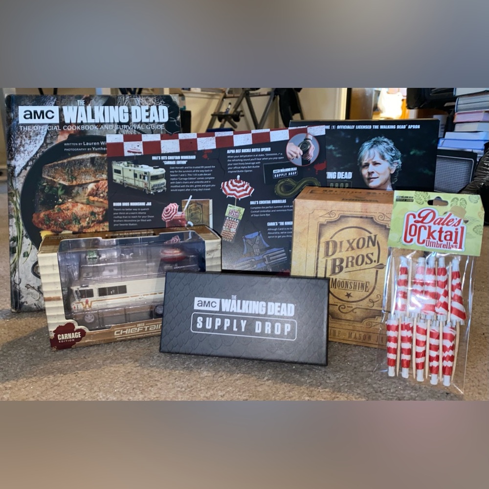 The Walking Dead Supply Drop Box #7 Cookout Edition COMPLETE & Official